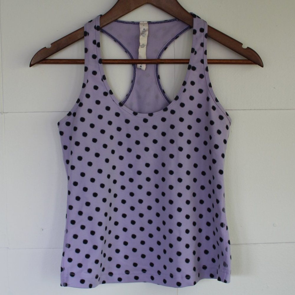 Lululemon Racerback Polka-Dot Tank Top sz 6